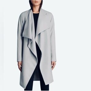 ALL SAINTS WOOL BLEND ORA GREY COAT 6